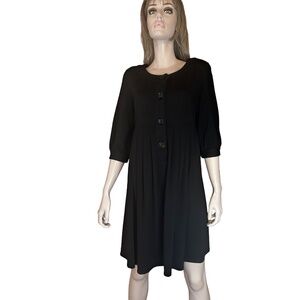 Max Studio Rayon Blend Dress Tunic Button Front EUC